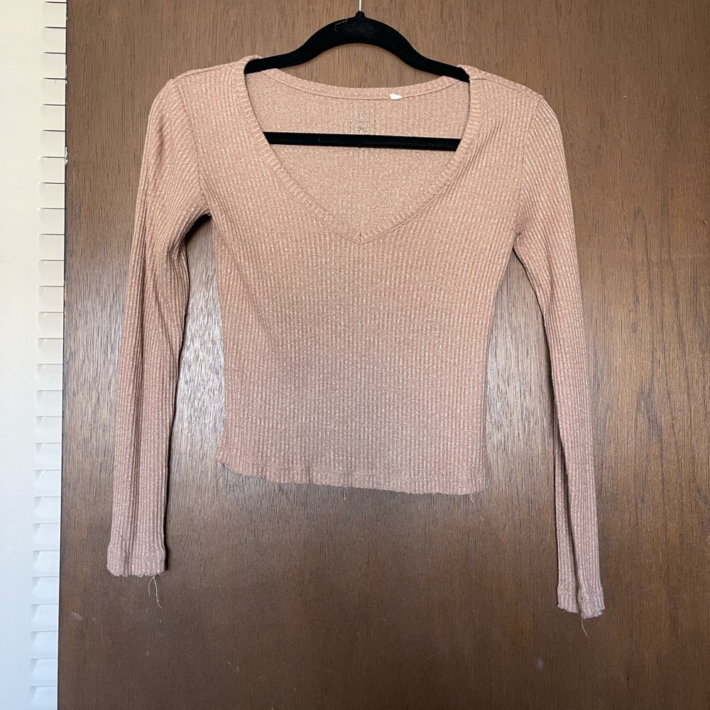 Long sleeve crop top